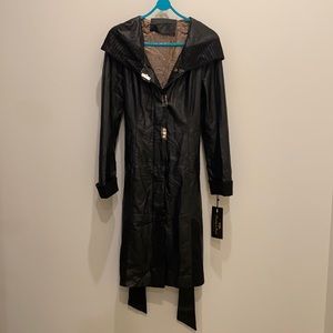 Genuine leather coat